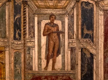 Fresco of Dionysus, Satyrs and Nymphs, Pompeii, House of Meleager, Archaeological Museum of Naples