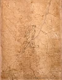 Graffiti depicting a sexual act, Pompeii, brothel, Archaeological Museum of Naples