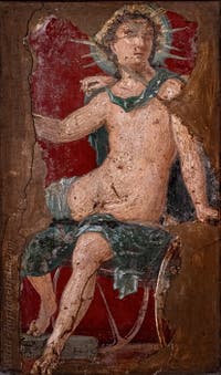 Fresco of Helios Apollo, Stabiae, Villa Arianna, Archaeological Museum of Naples