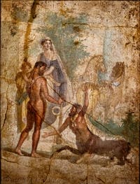 Fresco of Hercules and Nessus, Pompeii, Casa del Centauro, Archaeological Museum of Naples