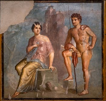 Fresco of Io and Argos, Pompeii, House of Meleager, Archaeological Museum of Naples