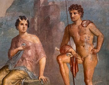 Fresco of Io and Argos, Pompeii, House of Meleager, Archaeological Museum of Naples