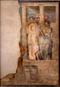 Fresco of Iphigenia in Tauride, Pompeii, House of Caecilius Lucundus, Archaeological Museum of Naples