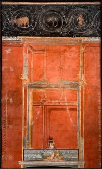 Mural depicting a Nile landscape, Pompeii, Temple of Isis, Portico, Archaeological Museum of Naples