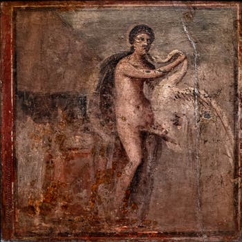 Leda and the Swan, Herculaneum, Archaeological Museum of Naples, Italy