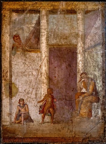 Fresco, Medea with a sword, House of Jason, Pompeii, Archaeological Museum of Naples