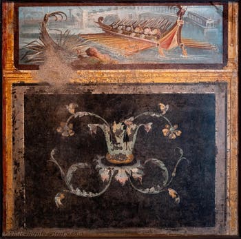 Fresco of the Naval Battle, Pompeii, Temple of Isis, Archaeological Museum of Naples