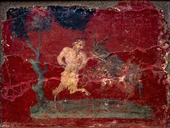The god Pan and a goat, Erotic Cabinet, Archaeological Museum of Naples