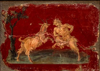 The god Pan and a goat, Erotic Cabinet, Archaeological Museum of Naples