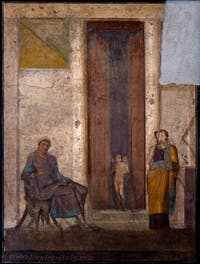 Fresco of Paris and Helen, Pompeii, House of Jason, Archaeological Museum of Naples
