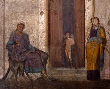 Fresco of Paris and Helen, Pompeii, House of Jason, Archaeological Museum of Naples