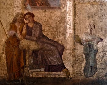 Fresco of Phaedra and the Nurse, Pompeii, House of Jason, Archaeological Museum of Naples
