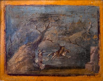 Phrixus and Helle fresco, Pompeii, Casa di Diana I, Archaeological Museum of Naples
