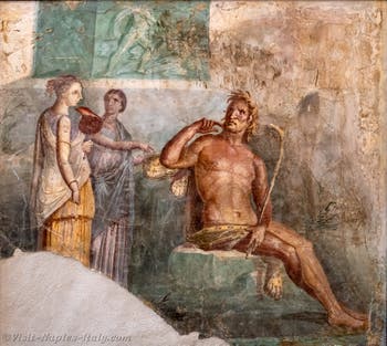 Fresco of Polyphemus and Galatea, Pompeii, Archaeological Museum of Naples
