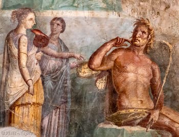 Fresco of Polyphemus and Galatea, Pompeii, Archaeological Museum of Naples