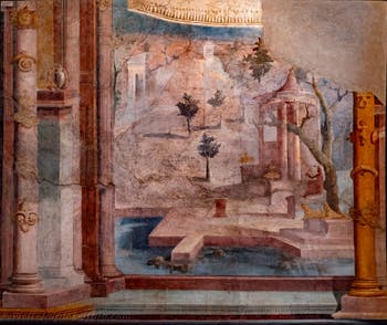 Mural from the Temple dedicated to Isis, Pompeii, Temple of Isis, Ekklesiasterion, Archaeological Museum of Naples