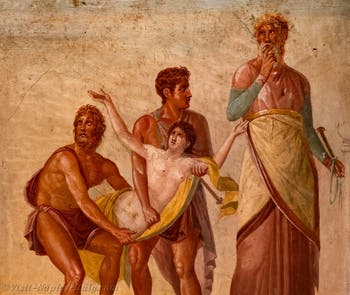 Fresco depicting The Sacrifice of Iphigenia, Pompeii, Casa del Poeta Tragico, Archaeological Museum of Naples