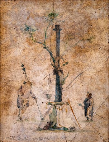 Fresco Sacrifice to Dionysus, Pompeii, Insula Occidentalis, Archaeological Museum of Naples