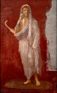 Saturn fresco, Pompeii, House of the Dioskouros, Archaeological Museum of Naples