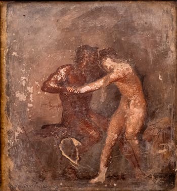 Satyr and Hermafroditus, Herculaneum, Erotic Cabinet, Archaeological Museum of Naples