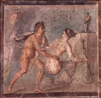 Satyr Surprising a Young Girl, Erotic Cabinet, Archaeological Museum of Naples