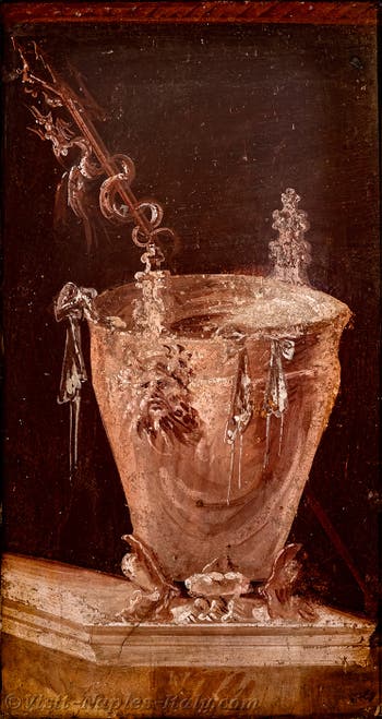 Situla fresco, Dionysian Vase, Boscoreale, Archaeological Museum of Naples