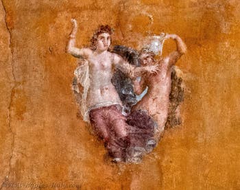 Decorative fresco and still lifes, Pompeii, Praedia di Giulia Felice, Archaeological Museum of Naples