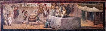 Fresco The Judgement of Solomon, Pompeii, Casa del Medico, Archaeological Museum of Naples