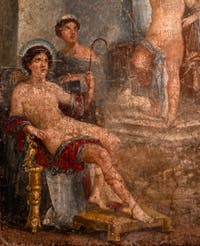 Dionysian Stibadium fresco, Pompeii, Casa Gavius Rufus, Archaeological Museum of Naples