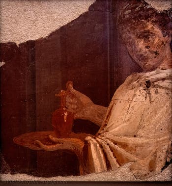 Fresco Young Camillus, Herculaneum, Archaeological Museum of Naples