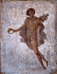 Fresco of a Flying Youth, Stabiae, Villa di Arianna, Archaeological Museum of Naples