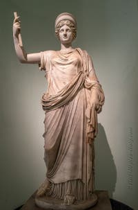 Hera, Ephesus-Vienna type, Farnese Collection, Archaeological Museum of Naples, Italy