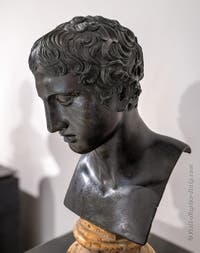 Head of Hercules, Villa dei Papiri, Herculaneum, Archaeological Museum of Naples, Italy
