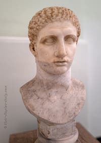 Colossal head of the young Hercules, Farnese Collection, Archaeological Museum of Naples, Italy