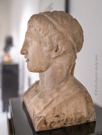Head of the Young Hercules, Villa dei Papiri, Herculaneum, Archaeological Museum of Naples, Italy