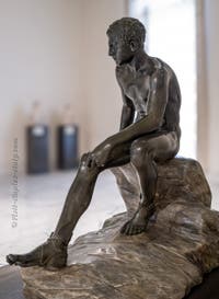 Hermes at Rest, Villa dei Papiri, Herculaneum, Archaeological Museum of Naples, Italy