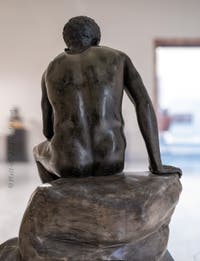 Hermes at Rest, Villa dei Papiri, Herculaneum, Archaeological Museum of Naples, Italy