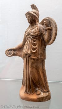 Minerva, votive statuette, Pompeii, Archaeological Museum of Naples, Italy