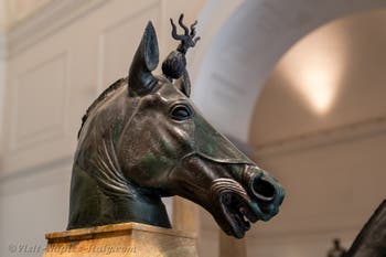 Horse head from Nero’s quadriga, Herculaneum, Archaeological Museum of Naples, Italy