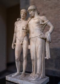 Orestes and Electra, Temple of Serapis, Pozzuoli, Archaeological Museum of Naples, Italy