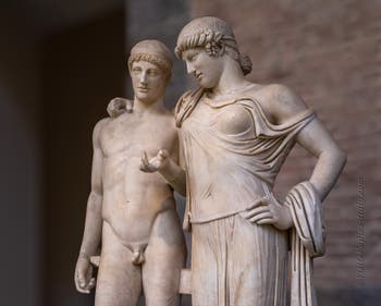 Orestes and Electra, Temple of Serapis, Pozzuoli, Archaeological Museum of Naples, Italy