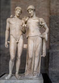 Orestes and Electra, Temple of Serapis, Pozzuoli, Archaeological Museum of Naples, Italy