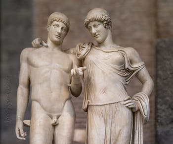 Orestes and Electra, Temple of Serapis, Pozzuoli, Archaeological Museum of Naples, Italy