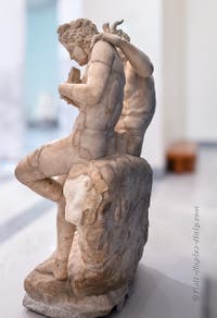 The god Pan and Daphnis, Farnese Collection, Erotic Cabinet, Archaeological Museum of Naples