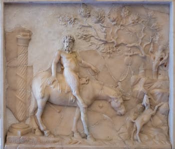 The god Pan on an erect mule, Erotic Cabinet, Archaeological Museum of Naples