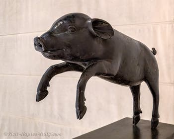 Piglet, Villa of the Papyri, rectangular peristyle, Herculaneum, Archaeological Museum of Naples, Italy