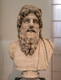 Busts of river deities, fountain elements, Farnese Collection, Archaeological Museum of Naples, Italy