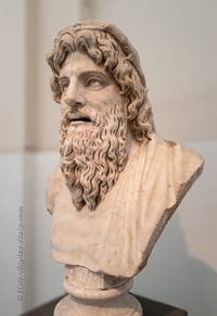 Busts of river deities, fountain elements, Farnese Collection, Archaeological Museum of Naples, Italy