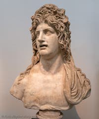 Busts of river deities, fountain elements, Farnese Collection, Archaeological Museum of Naples, Italy
