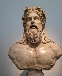 Busts of river deities, fountain elements, Farnese Collection, Archaeological Museum of Naples, Italy